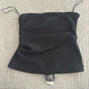 Abercrombie & Fitch Black Strapless Top
